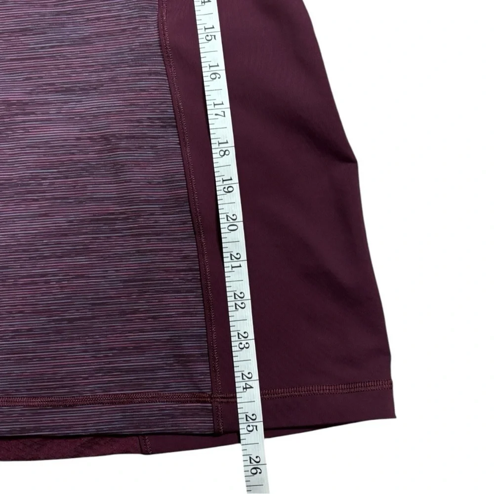 Lululemon Energy Tank Top Built-In Bra Burgundy Color Size 8